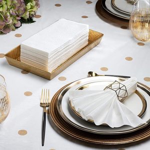 Fabrikpreis OEM Bedruckte Schwarze und Rosa Tischservietten aus Frischfaserpapier für Hochzeiten und Abendessen - Product Image 5