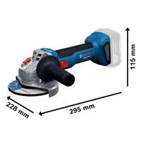 Meuleuse d'angle sans fil Bosch GWS 18V-8 Professional 18V M10 100 mm, machine de découpe sans balais, 11 000 tr/min, outils électriques