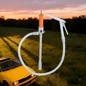 Pompe de transfert de carburant portable à piles, pompe à siphon électrique pour le transfert d'essence, de diesel, d'eau et de liquides avec buse - Product Image 2