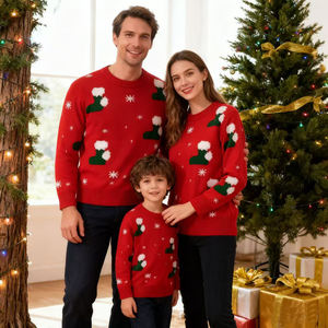 Pull de Noël personnalisé 2026 pour parents et enfants, pull de Noël moche assorti pour adultes, bébés et enfants - Product Image 4