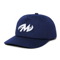 Casquette de baseball personnalisée non structurée à 5 panneaux brodée en coton pour le sport et les loisirs