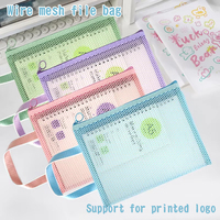 Pochette à fermeture éclair pour documents - Translucide, tailles personnalisables, rangement compact et durable pour le bureau et l'école