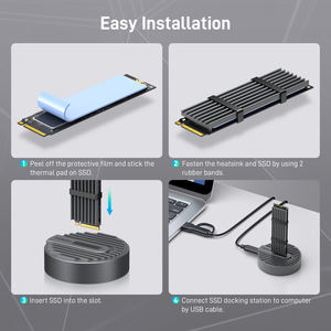 Fideco नया डिज़ाइन m.<span class=keywords><strong>2</strong></span> nvme usb <span class=keywords><strong>3.2</strong></span> प्रकार c sata encase pci ngf m2 sd डॉकिंग - Product Image 6