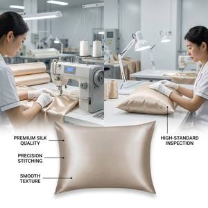 Professional OEM ODM Luxury Silk Pillowcase Set <strong>Personalised</strong> Embroidery Logo Custom Color and Size <strong>Pillow</strong> <strong>case</strong> - Product Image 6