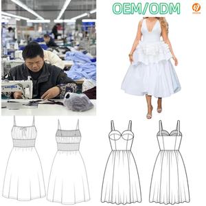 <span class=keywords><strong>Robe</strong></span> de bureau élégante personnalisable de qualité supérieure pour femmes avec imprimé floral et manches bouffantes dans un style moderne - Product Image 1