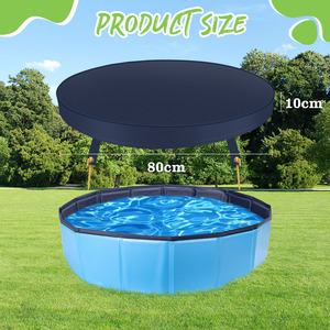 Nobleza copertura per piscina pieghevole copertura vasca da bagno cane in PVC impermeabile copre comodamente piscine e vasche da bagno - Product Image 5