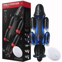 Appareil d'entraînement du pénis pour hommes, machine sexuelle, stimulateur vibrant du gland, jouets sexuels pour adultes