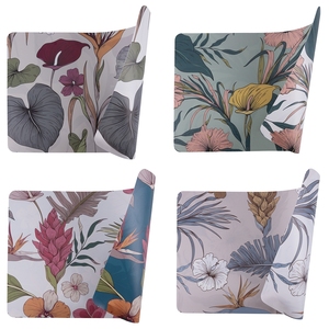 แผ่นรองจานลายพฤกษศาสตร์ 2 หน้า 45x30 ซม. 4 ชิ้น - Product Image 1