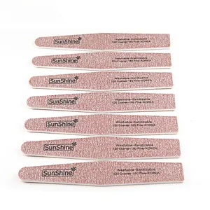 Sunshine 120/180 Carton packaging Nail File and Buffer Hot Sale Polishing Nail File Double Sided Grit