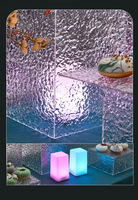 Présentoir de Buffet en Acrylique Personnalisé, Rehausseur de Couleurs Carré pour Mariages, Banquets, Traiteurs, Gâteaux et Desserts