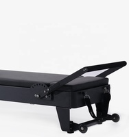 Lit de Pilates Reformer INIKO, entraînement, construction en acier laminé à froid, couleur blanche, modèle R001A, pratique du yoga, musculation