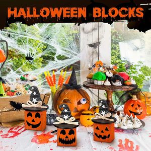 Adorno de Mesa de Calabaza de Halloween de Alta Calidad, Decoraciones de Madera Aterradoras para Fiestas, Directo de Fábrica - Product Image 2