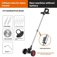 Petite tondeuse à gazon électrique rechargeable domestique avec batterie au lithium 21V artefact agricole multifonctionnel pour les diplômés de bricolage