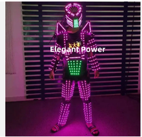 Vente chaude! Écran numérique LED Walker robot costume led fête robot costume adulte scène vêtements lumineux costume