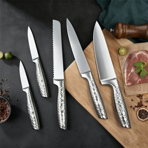 Juego de Cuchillos de Cocina Profesionales de 6 Piezas, Cuchillo de Cocina de Acero Inoxidable con Soporte de Madera - Product Image 5