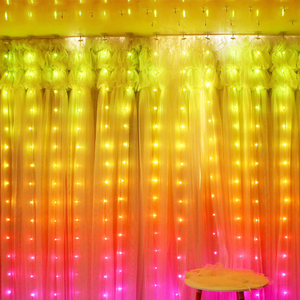 Led RGB Illusion da chuỗi Rèm đèn IP65 đánh giá giáng sinh trang trí đám cưới chiếu sáng Rèm chuỗi ánh sáng - Product Image 3
