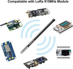 Wasserdichte 5,8dBi Meshtastic LoRa 915MHz Glasfaser-<span class=keywords><strong>Antenne</strong></span> (Schwarz) N-Stecker/U.FL-Anschlüsse SK420 Modell - Product Image 3