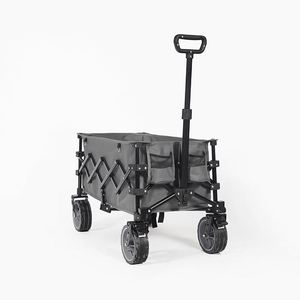 Customized Stainless Steel Portable Outdoor Utility Four-Wheel Roll Container Collapsible <b>Folding</b> Camping <b>Cart</b> - Product Image 3