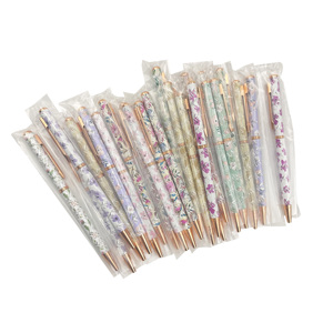 Metal Roller Ball High Quality Custom <b>Gifts</b> Fancy Flower Twist Pen - Product Image 1
