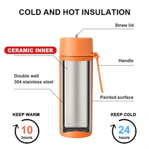 34Oz Drinkware Insulated Vacuum Ceramic Lined Sport Stainless Steel Kids <b>Water</b> <b>Bottles</b> <b>Filter</b> for K Cups - Product Image 6