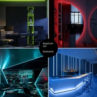 Tira de Luz LED COB Ultra Estrecha de 2.7mm, 8 Colores, 480 LEDs, 3.7V 5V 12V, Regulable, Autoadhesiva, Chip Sanan, Iluminación Decorativa para el Hogar