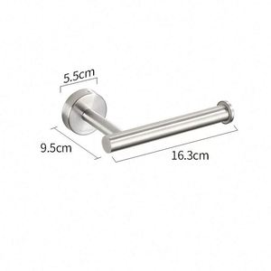 Ensemble d'accessoires de salle de bain romantiques WEKIS en acier inoxydable brossé écologique, 4 pièces, crochet pour serviette, porte-papier toilette - Product Image 3