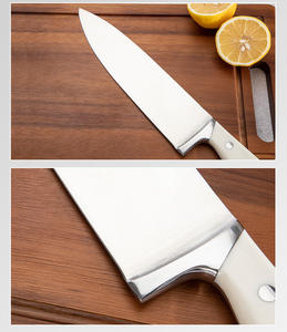 Ensemble <span class=keywords><strong>de</strong></span> <span class=keywords><strong>couteaux</strong></span> <span class=keywords><strong>de</strong></span> cuisine avec manche en bois en acier inoxydable, <span class=keywords><strong>de</strong></span> haute qualité, avec <span class=keywords><strong>bloc</strong></span> d'acacia, 23 pièces - Product Image 3