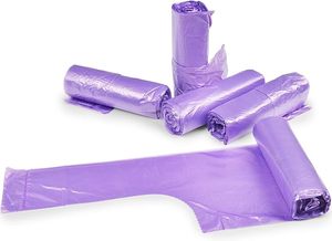 Tùy chỉnh hương thơm HDPE/<span class=keywords><strong>LDPE</strong></span> gusseted túi rác hoa oải hương thơm Vest Túi rác trên cuộn - Product Image 3