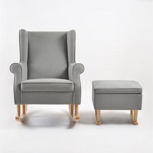 Modern Kids <b>Rocking</b> <b>Chair</b> with Eco-friendly Design Comfortable Armrest and Solid <b>Wood</b> Legs for Bathroom Use - Product Image 2