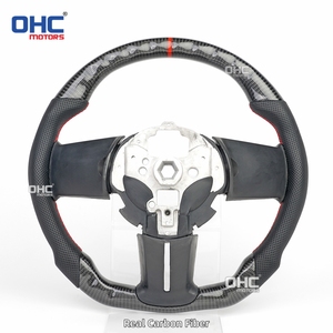 Volante de Fibra de Carbono Real en Stock en EE. UU. para <span class=keywords><strong>Ford</strong></span> <span class=keywords><strong>Mustang</strong></span> Ecoboost/<span class=keywords><strong>Gt</strong></span>/<span class=keywords><strong>Shelby</strong></span> Gt350/Gt350r 2010 2011 2012 <span class=keywords><strong>2013</strong></span> 2014 - Product Image 2