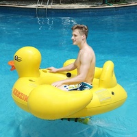 2019 vente chaude nouvelle conception personnalisée canard jaune gonflable motorisé flotte pour des adultes