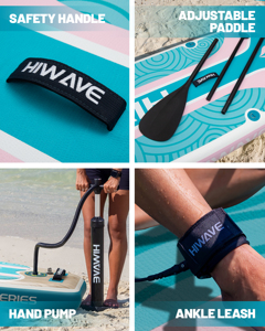 Tabla de Paddle Surf Inflable Dropshipping SUP 11'*34''*6'' para Deportes Acuáticos, Material Drop Stitch, ISUP Paddle SUP HW08/5 Ec - Product Image 2