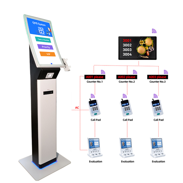 Queue System/queue Management Ticket Dispenser LED Queue System/wireless Queue Management System