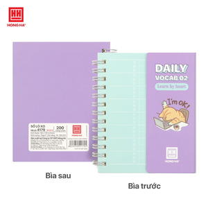 Cuaderno Espiral de Vocabulario Diario 02, Cubierta de Papel, Impresión Digital, Colores Brillantes, Bloc de Notas para Estudio y Promoción - Product Image 3