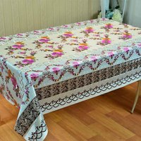 Nappe Florale Boen en Gros – Rouleau de Nappes en PVC Brodé Métallique pour Restaurant