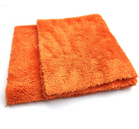 Serviette de nettoyage de voiture à haute densité 600GSM serviette de séchage de polissage de lavage de voiture en microfibre en peluche sans bord