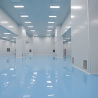 Système de sol époxy modulaire pour salle blanche ISO 7 sans poussière pour atelier de fabrication électronique