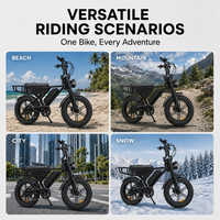 Vélo électrique VOMO X90MAX avec batterie au lithium 28Ah, moteur 48V 250W, pneus larges, entrepôt AU EU USA