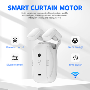 Cortina motorizada WiFi Apertura y cierre automático a través de control remoto o Smart Home Tuya App Cortinas eléctricas - Product Image 1
