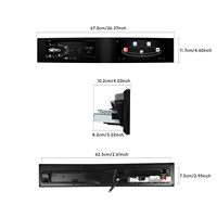 Radio para Auto Podofo de 21 Pulgadas con Android de 8 Núcleos, 8+128G, Pantalla Estilo Tesla, Carplay/Android Auto Inalámbrico, Internet 4G, Pantalla Dual