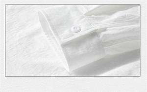 <span class=keywords><strong>เสื้อ</strong></span>เชิ้ตผู้<span class=keywords><strong>ชาย</strong></span>แขนยาวสไตล์ญี่ปุ่นย้อนยุค ฤดูใบไม้ผลิ ฤดูใบไม้ร่วง แบบใหม่ เรียบง่าย สไตล์จีน <span class=keywords><strong>คอ</strong></span>ตั้ง <span class=keywords><strong>สี</strong></span>พื้น ประดับลูกปัด โพลีเอสเตอร์ แห้งเร็ว - Product Image 4