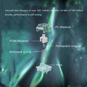 Interrupteur magnétique Gateron Jade Pro HIFI Majhong Sound, clavier mécanique, interrupteur personnalisé pour une expérience de frappe premium - Product Image 2