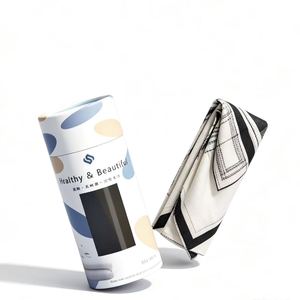 Fashion Accessories <b>Paper</b> Tube <b>Packaging</b> with Window for Scarf Storage, Recyclable Cylinder Box with Colorful Design - Product Image 4