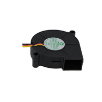 Ventilateur de refroidissement électrique à roulement à billes DC 12V 50x50x15MM en plastique pour batterie, projecteur, imprimante 3D, FFU, salle sans poussière OEM ODM