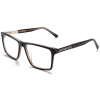 Monture de lunettes rectangulaire Elan Optical YB7306 en gros pour hommes, monture complète en acétate, lunettes optiques sans peinture, écologiques