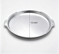 Plaques de cuisson pour pizza de 12 et 13 pouces, plateaux ronds jetables en aluminium, parfaits pour la machine à pizza électrique, pour une cuisson rapide et facile.