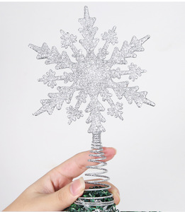 Forniture per feste di capodanno <span class=keywords><strong>oro</strong></span> argento polvere rossa fiocco di neve decorazioni per <span class=keywords><strong>albero</strong></span> di natale e ornamenti per la palla - Product Image 6