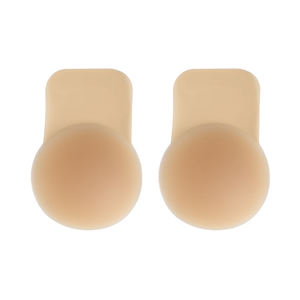 Mei Xiao ti mới quây nâng áo ngực với Silicone tái sử dụng núm vú Sticker sexy push-up núm vú Bìa vô hình Bikini quần lót loại - Product Image 2