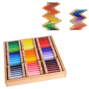 <span class=keywords><strong>Matériel</strong></span> sensoriel Montessori, boîte de tablettes d'apprentissage des couleurs, jouet en bois pour la maternelle, <span class=keywords><strong>matériel</strong></span> éducatif Montessori - Product Image 3