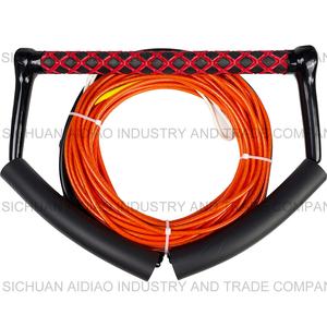 Corde de ski nautique UHMWPE personnalisée en usine 75ft avec poignée EVA de 15 pouces pour les sports de parc aquatique de surf de <span class=keywords><strong>wakeboard</strong></span> unisexe - Product Image 2